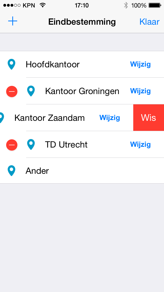 support vip-app-destinations-edit-screen