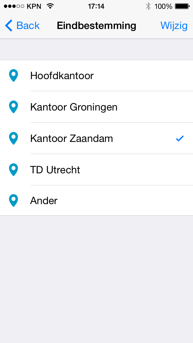 support vip-app-destinations-screen