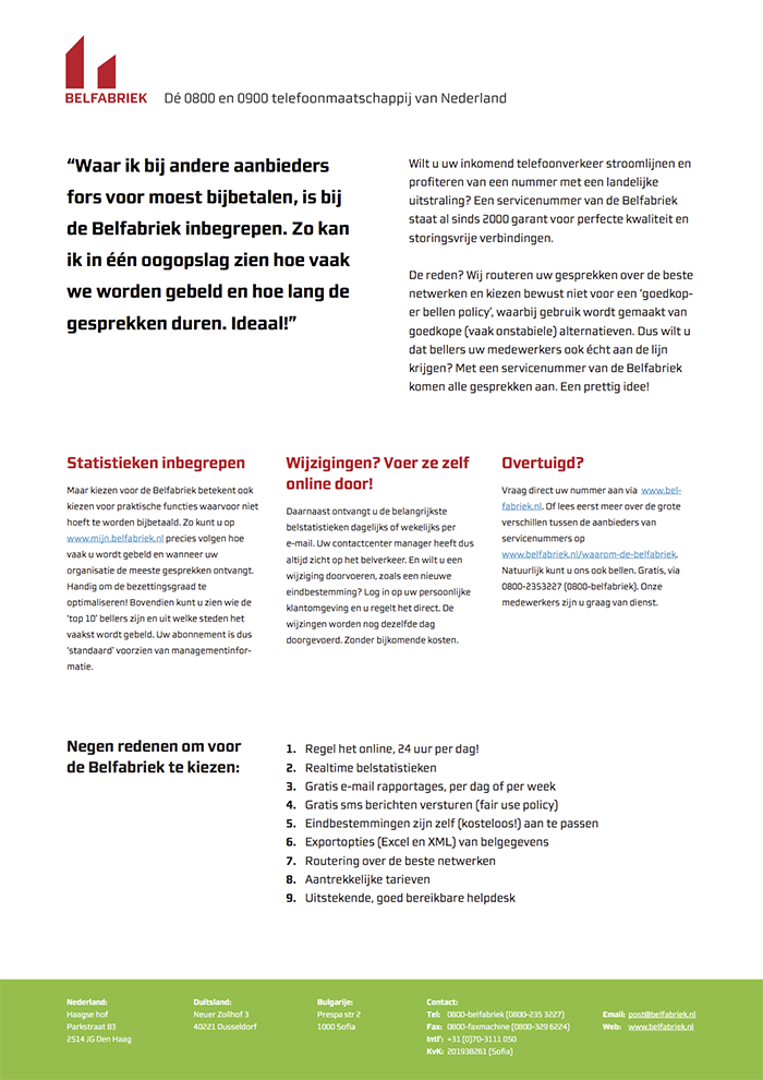 support benefits-of-the-belfabriek
